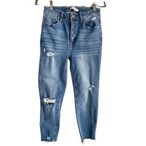 And Now This Raw Edge‎ Distressed Jeans Sz 28